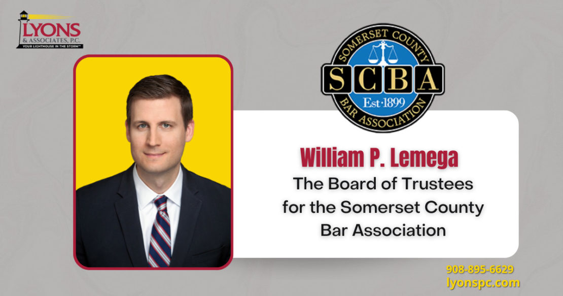 William P. Lemega Sworn in as Trustee of the Somerset County Bar Association