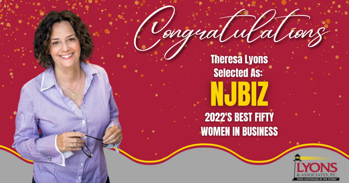 Terry Lyons Awarded NJBIZ 2022 Best Fifty Women in Business