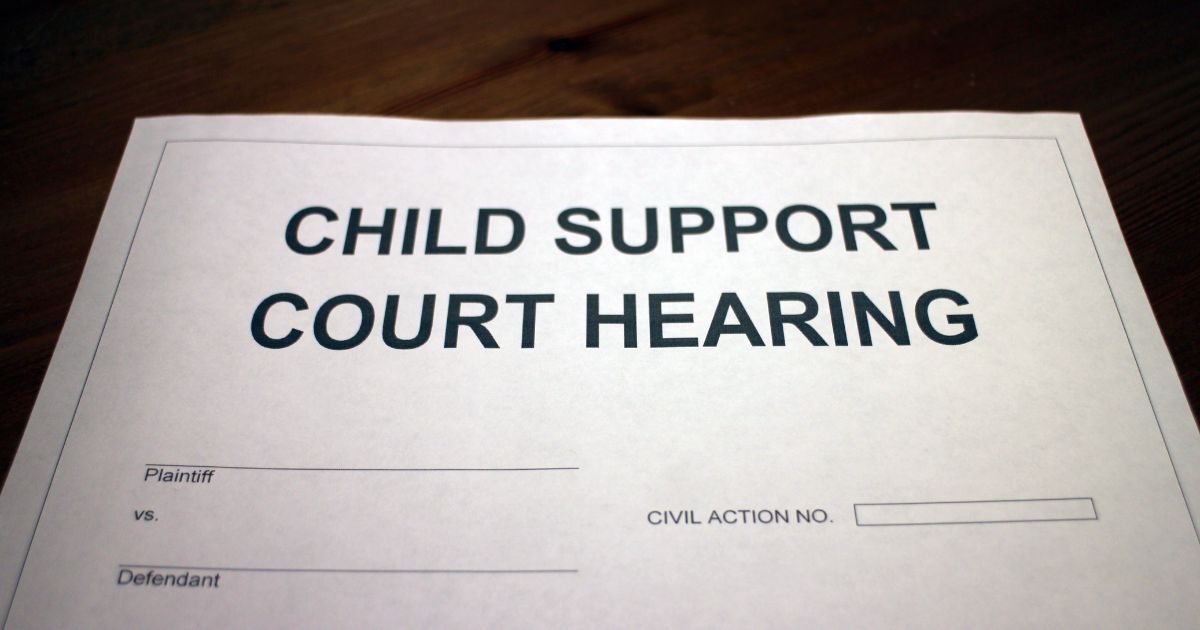 child support court document