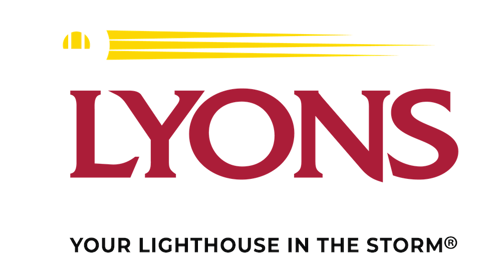 Lyons & Associates White Text Logo