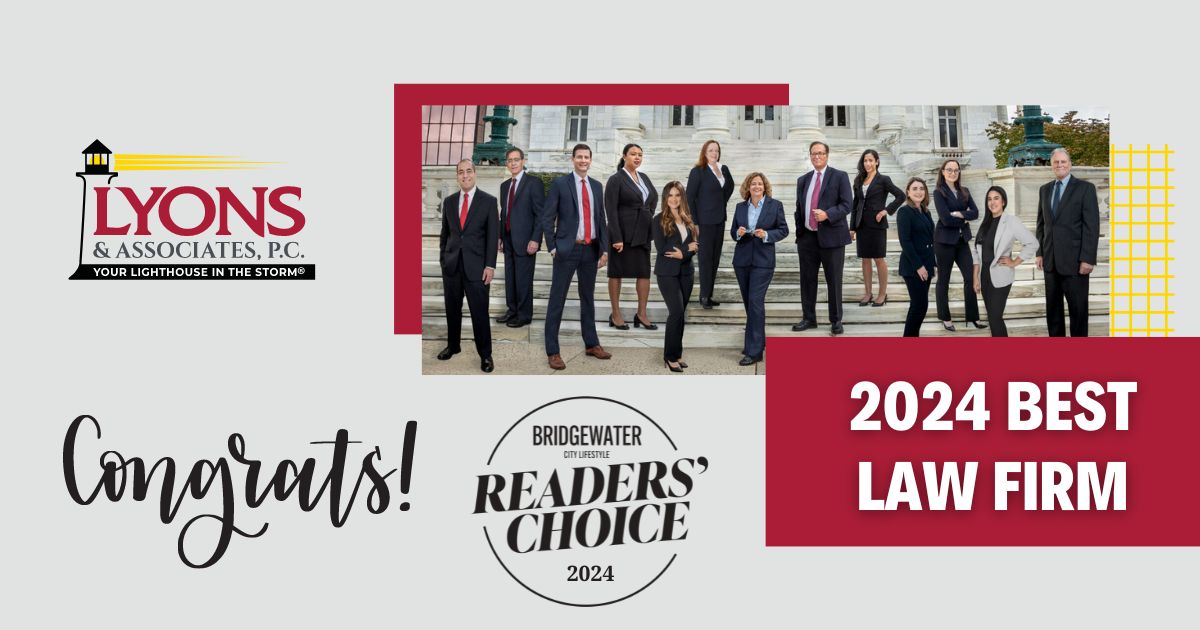 Lyons & Associates selected as the 2024 Bridgewater Best Law Firm
