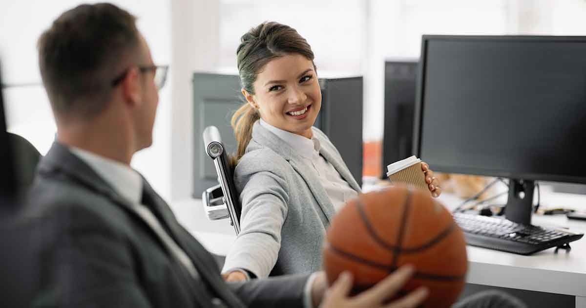 athletes agents discussing