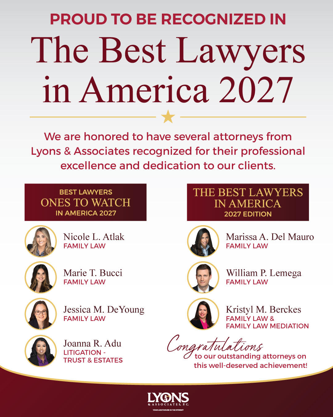 Lyons and Associates Best Lawyers 2027